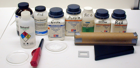 Equipment for Spectral Lines/Spectroscopy - Flame Salts