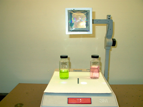 Projector with Bottles