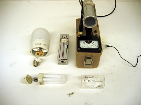 Compact Fluorescent Lights, Radiation Counter