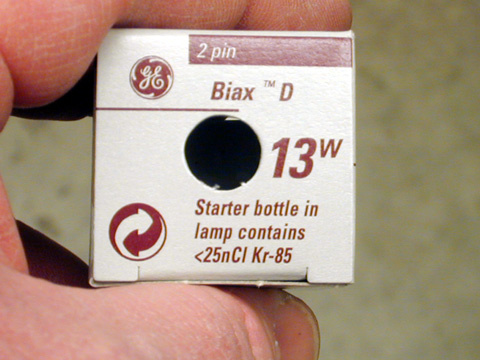 Starter bottle for lamp