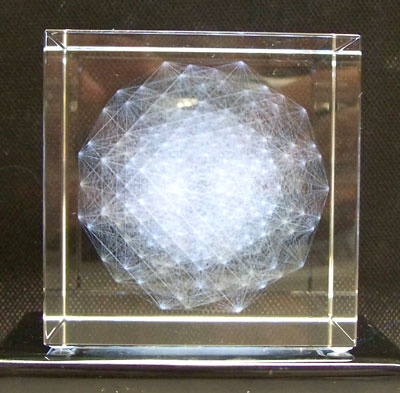 Crystal Projection into 3-D space of the Gosset 421 polytope