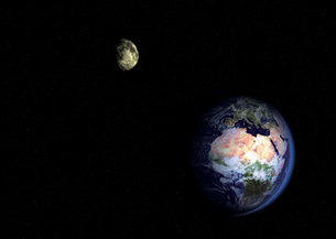 Moon & Earth