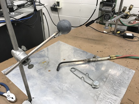 Equipment for Red Hot Ball - Planetary Temperatures Demo