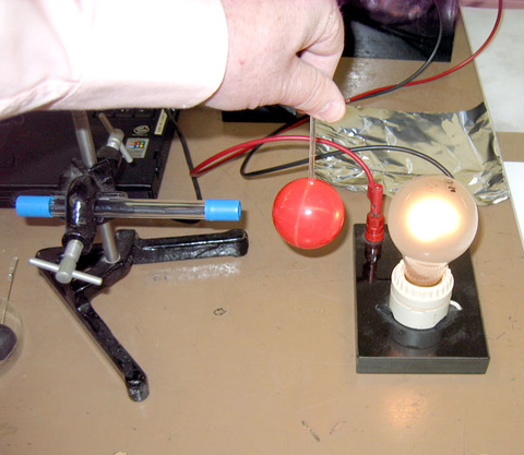 Computer and Vernier Interface, Light Sensor, Variac, 40 Watt Light Bulb, Various Size Balls on Sticks, "Interstellar Dust" Plates, and Tin Foil.