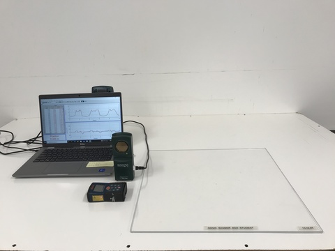 Laptop and Sonic Sensor