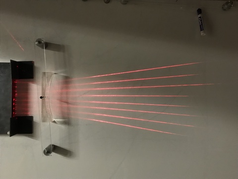 Parallel Lasers and Lenses Demo