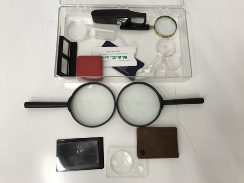 Magnifying Lenses Set up