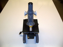 Grey Bausch and Lomb microscope