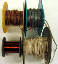 four spools of wire