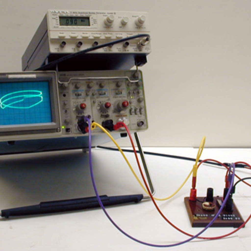 oscilloscope, chaos with a diode circuit board